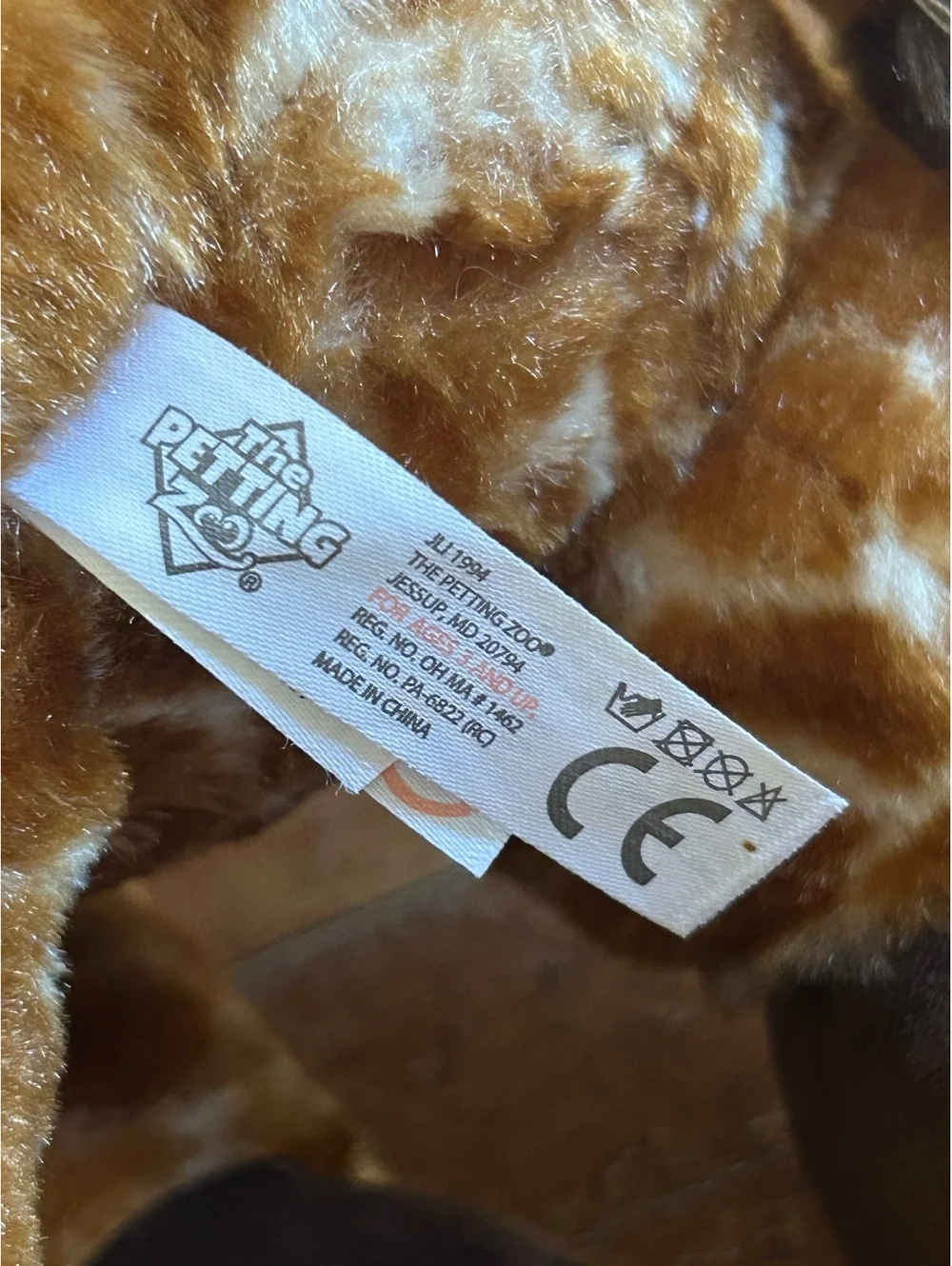 Jacksonville Zoo and Gardens Plush Giraffe Stuffed Animal